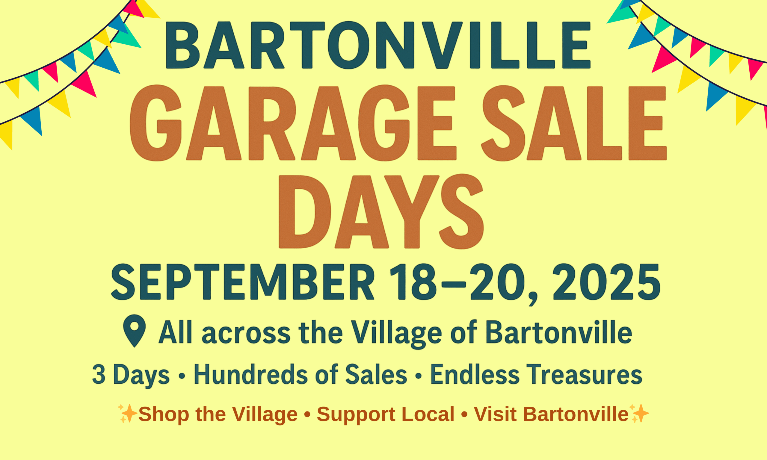 Bartonville Garage Sale Days @ Bartonville, Illinois